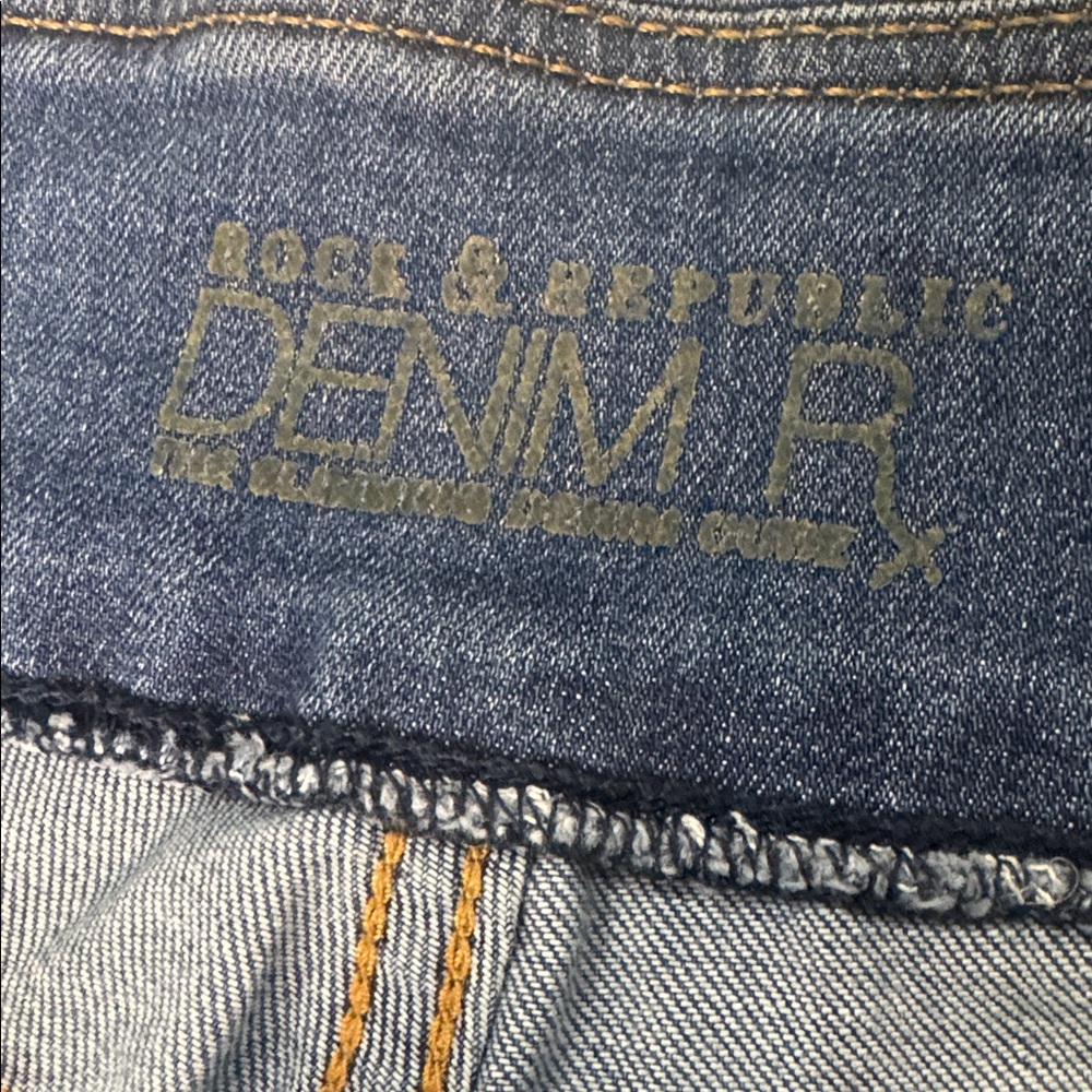 Rock & Republic Denim Jeans Blue Stretch Size 10 - Picture 6 of 9